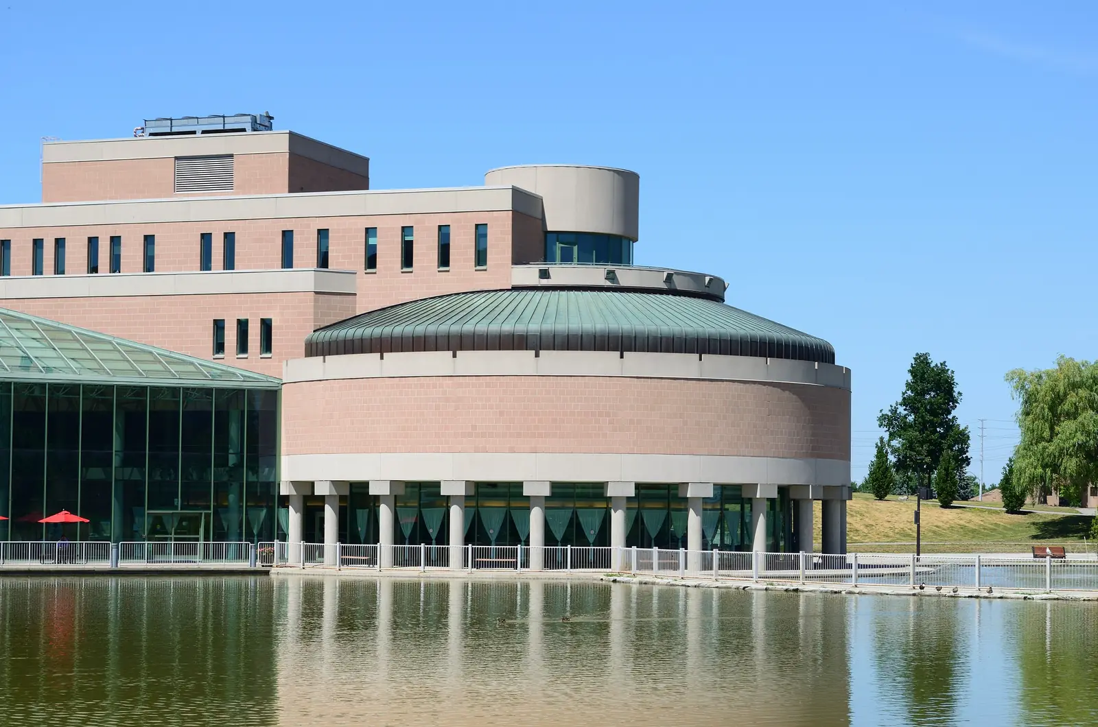 Markham Civic Centre and its reflecting pool